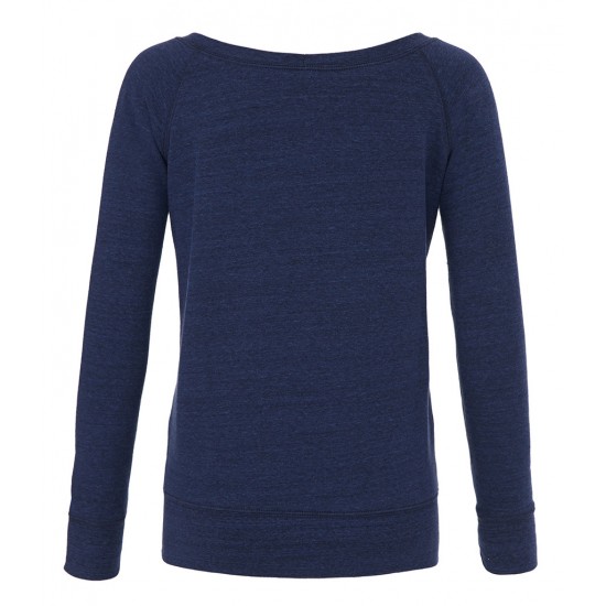 Women's Tri-Blend Sponge Fleece Wide Neck Sweatshirt