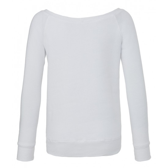 Women's Tri-Blend Sponge Fleece Wide Neck Sweatshirt