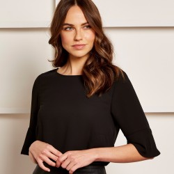 Women's Fluted Sleeve Top