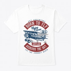 Born To Fly Printed Graphic T-Shirt