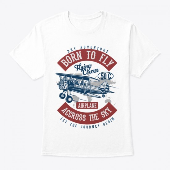 Born To Fly Printed Graphic T-Shirt